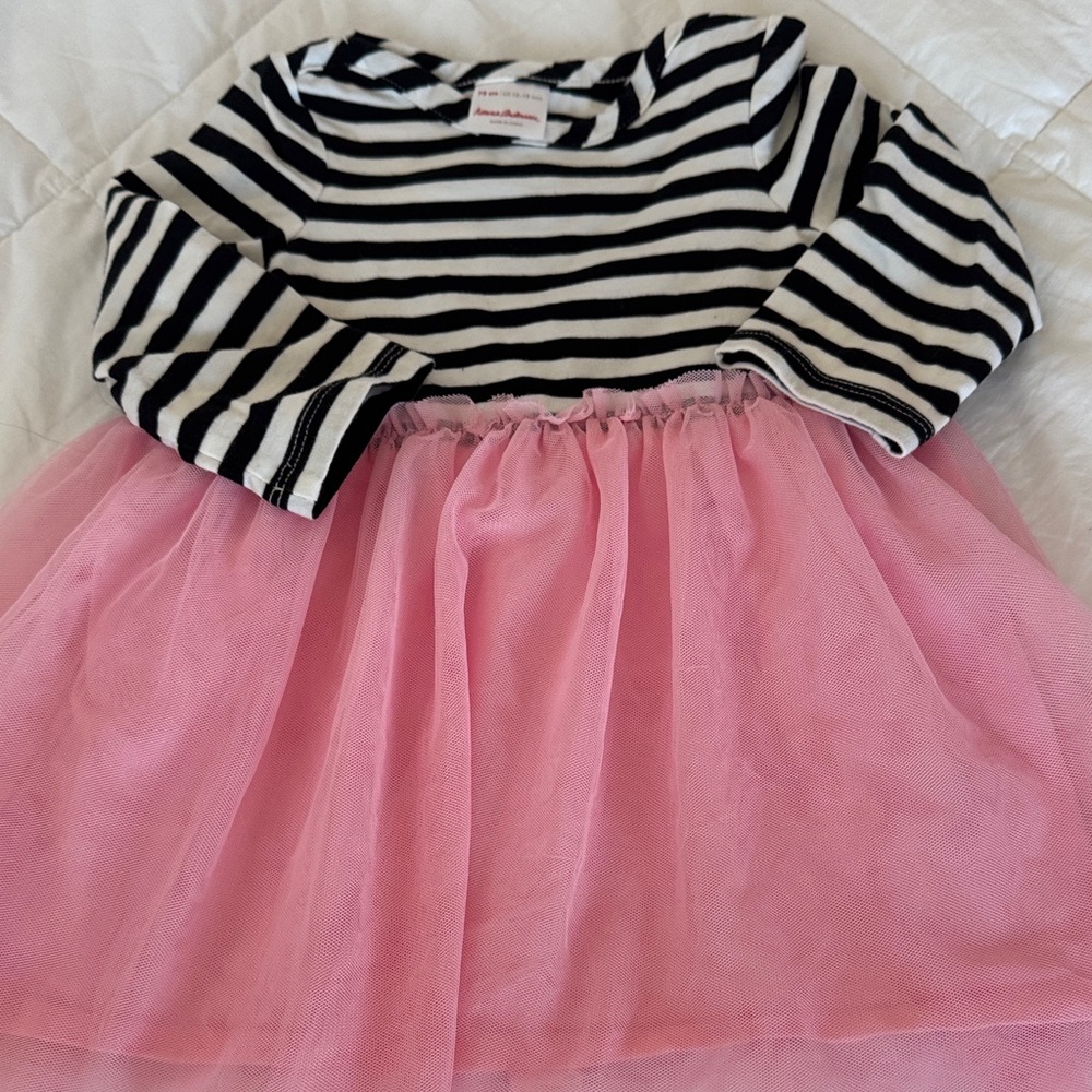 Hanna Andersson Black and White Striped Top